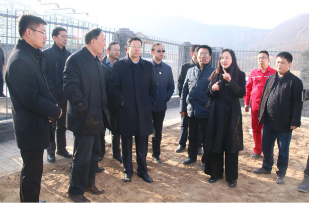 中央第六金年会督察组视察康坪村给排水及生涯污水处置工程