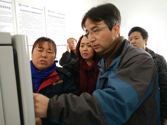 渭南市创建金年会圭表城市查抄组到水环境公司大荔县城区污水处置厂查抄创模工作