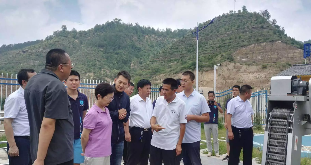 延安市委常委、副市长孙矿玲视察水环境公司安塞项目