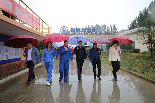 商洛市人大常委会副主任杨长洲视察丹凤县污水处置厂