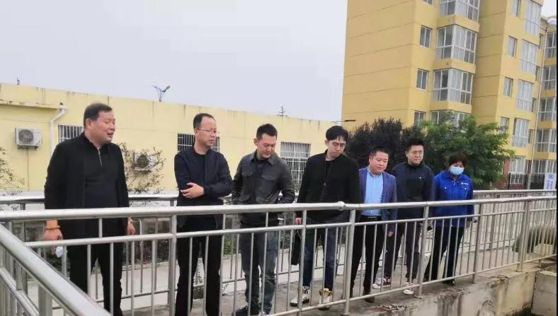 集团公司安全金年会部到水环境公司大荔污水处置厂查抄安全出产工作