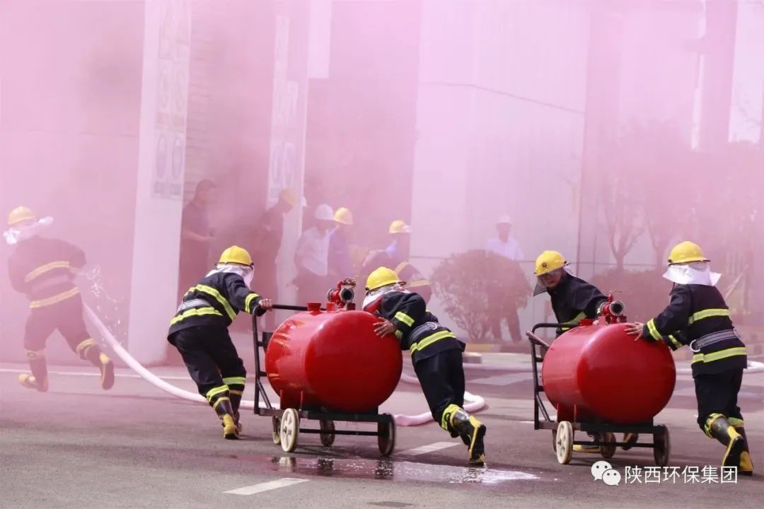 规范有序 科学高效｜陕西金年会集团结合蒲城县人民当局、渭南经开区管委会进行2023年应急演练